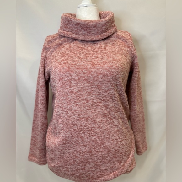 Lands' End Sweaters - Red Cowl-neck Fleece Tunic